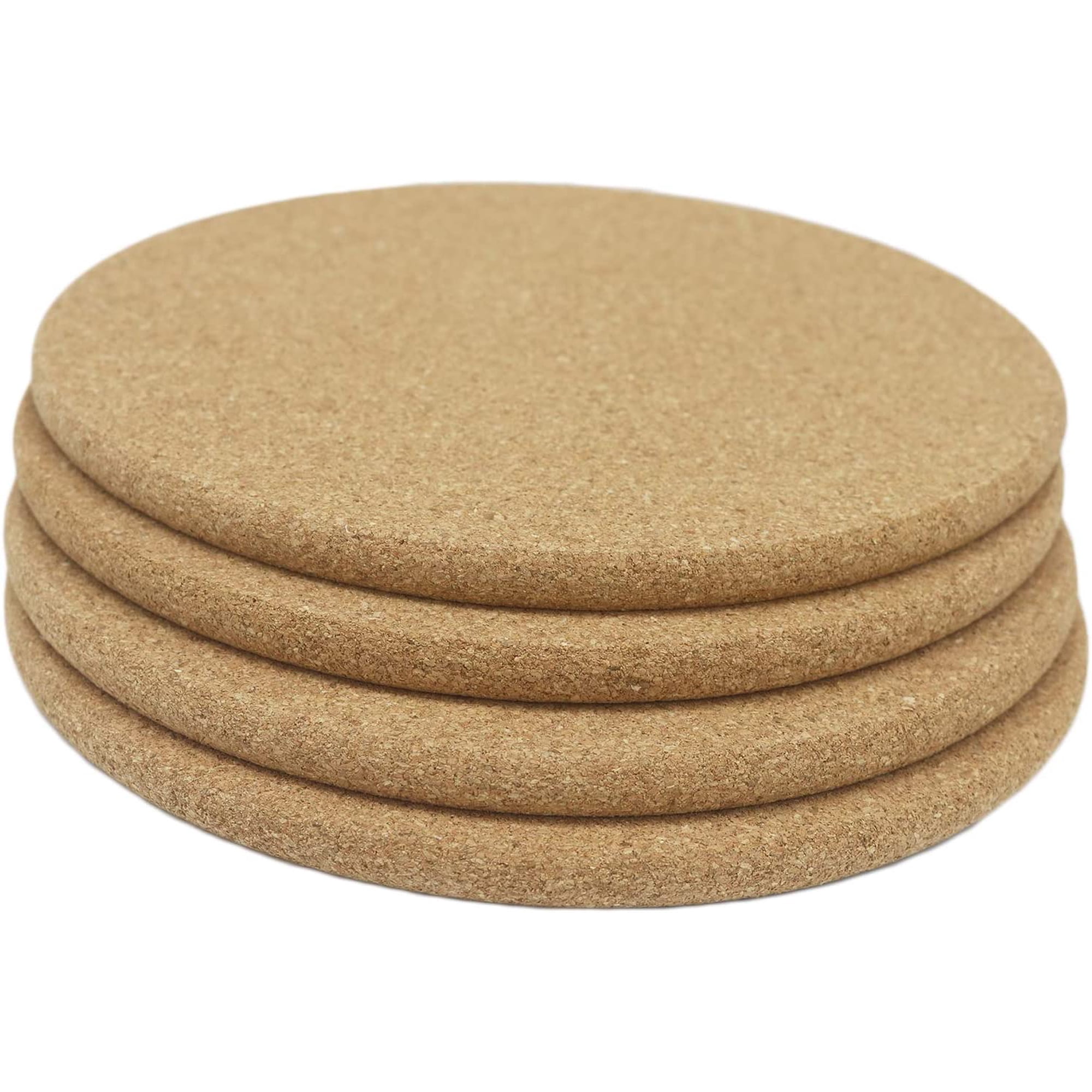 Xmhytop Set De 4 Posavasos De Corcho, Antideslizantes, Resistentes Al Calor, Absorbentes Y Reutilizables Para Decoración De Mesa Hogareña