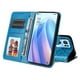 thumbnail image 3 of Funda tipo cartera FOXDOCK para OPPO Reno 7 Pro 5G , diseño girasol en relieve, cuero PU, cierre magnético, soporte y tarjetero, 3 of 5