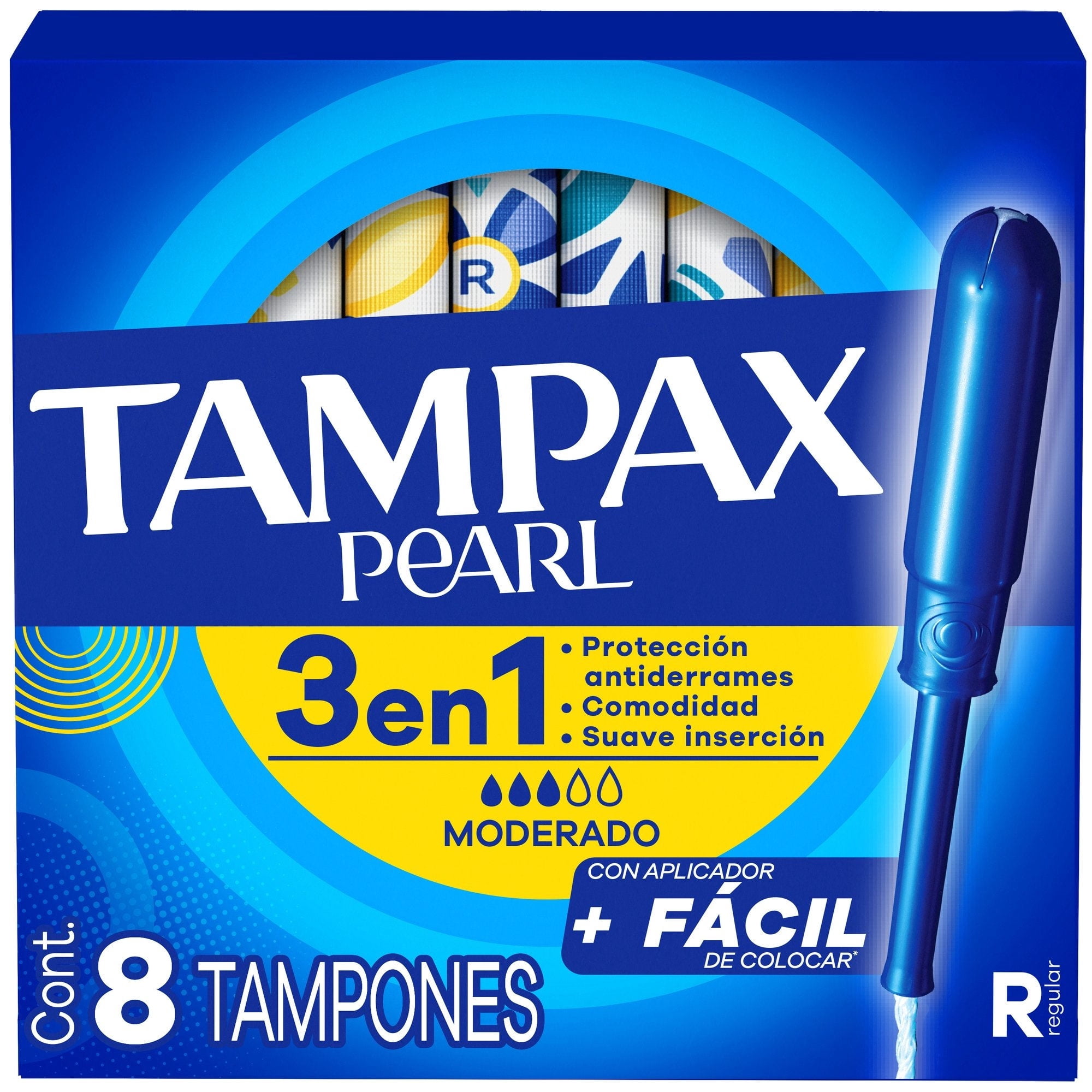 Tampones Absorventes Pearl Super 8 Un Tampax