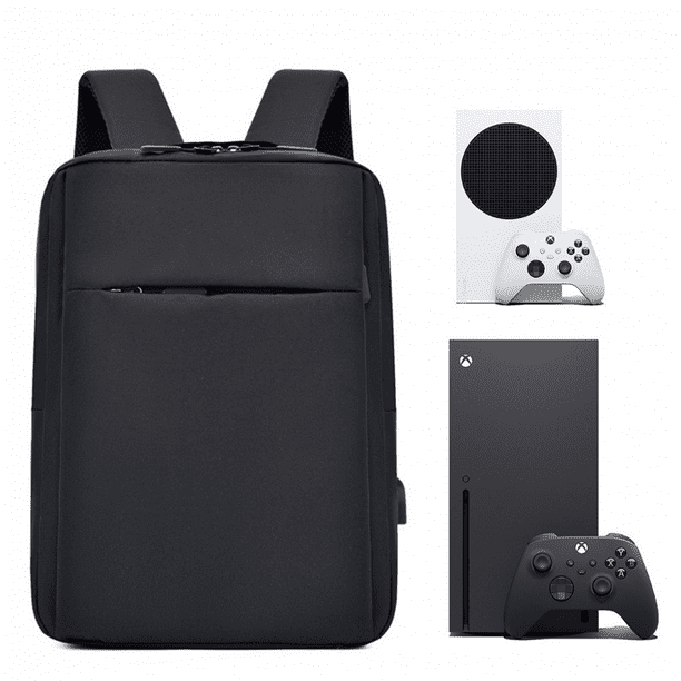 Funda de almacenamiento portátil para mandos de PlayStation 5/PS4 Slim/Pro/Xbox Series X/S/Xbox One - Bolsa organizadora de viaje duradera con compartimento acolchado-Negro