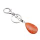thumbnail image 1 of linda forma de gota de agua colgante de piedras preciosas llavero llavero diy rojo, 1 of 5