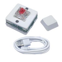 Magideal - Mini Usb De 1 Tecla Programable, Retroiluminación Rgb, , Mecánico Para Juegos, Para Pc De Trabajo De Oficina De Interruptor Rojo