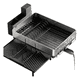 thumbnail image 1 of Secaplatos Belug Escurridor Secador De Loza Extendible Acero Inox Negro plata, 1 of 5