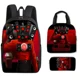 thumbnail image 1 of 3PC-SET Skibidi Toilet Toilet Backpack Student Schoolbag Children's Lunch Bag Pencil Bag Cartoon School Bag Mochila Shoulders, 1 of 3
