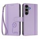 thumbnail image 3 of Funda Cartera Trébol para Samsung Galaxy S24 Plus con Ranuras Tarjetas y Carga Inalámbrica Morado claro, 3 of 6