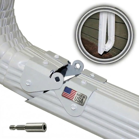 Bisagra Abatible De Aluminio Para Bajante Paquete De 2