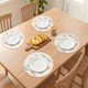 thumbnail image 3 of Juego de 6 manteles individuales redondos tejidos para decoración de mesa de comedor interior, manteles que se limpian con un paño, amarillo 11.8x11.8 pulgadas, 3 of 5