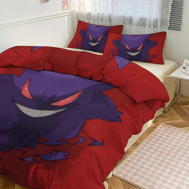 Juego de ropa de cama con estampado Ge_ngar, funda nórdica, juego de 3 piezas (funda nórdica y fundas de almohada) para mujeres, hombres y adolescentes.