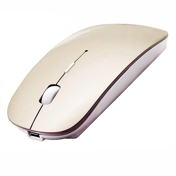 Ratón inalámbrico PEIBO Bluetooth 5.2 recargable color dorado