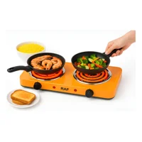 Raf - Cocina Eléctrica Estufa Doble 2000W Control De Temperatura