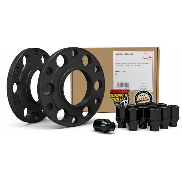 Espaciadores de Rueda - Accesorios 15 mm 6×5,50 Negro