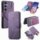 thumbnail image 1 of Funda Billetera Magnética para Samsung Galaxy S25 Soporte Tarjetas Desmontable Morado, 1 of 6