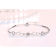 thumbnail image 2 of Pulsera plata 925 estrellas circón en oro ajustable, 2 of 3