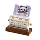 thumbnail image 4 of Calendario Perpetuo De Escritorio Giratorio, Regalo, Reutilizable, Para Dormitorio Escolar, Panda Decorativo, Morado Claro, 4 of 5