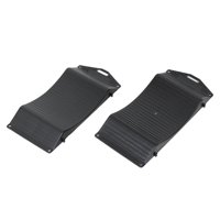 Ioensy - Rampas Protectoras De Neumáticos, Portátiles, Altamente Visibles, Protección De Neumáticos Planos, Color Negro, 2 Uds.