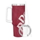 thumbnail image 3 of Dr Pepper Vaso aislado de acero inoxidable con asa, diseño temático, regalo para familia, amigos y fans; incluye pajita y encaja en el portavasos estándar, 40 oz, 3 of 6