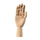 thumbnail image 4 of Maniquí De Mano De Madera Para Mano Derecha, Usos Múltiples, Articulación Móvil, Modelo De Mano De Madera Mediano, 4 of 5