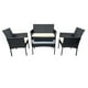 thumbnail image 1 of Juego Terraza Biombino 4 Piezas Negro - Blanco, 1 of 5