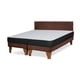 thumbnail image 2 of Cama Europea Zen Roller 2 Plazas Colchon Comprimido Espuma + Respaldo Tela Chocolate, 2 of 8