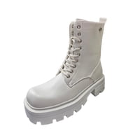 Vinnys Outlet - Bota Mujer Larga Blanco