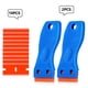 thumbnail image 1 of 2pcs Plastic Razor Blades Scraper Tool Wall Paint Remover With 10pcs Blades Kit No Scratch Car Window Glass Wood Sticker Removal Floor Stove Kitchen Vinyl Adhesive Decal Tape Cleaning, 1 of 4