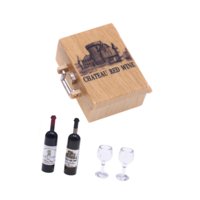 Bothyi - Botellas De Vino En Miniatura, Juego De Simulación, Copas, Copas De Vino Tinto En Miniatura, Chateau