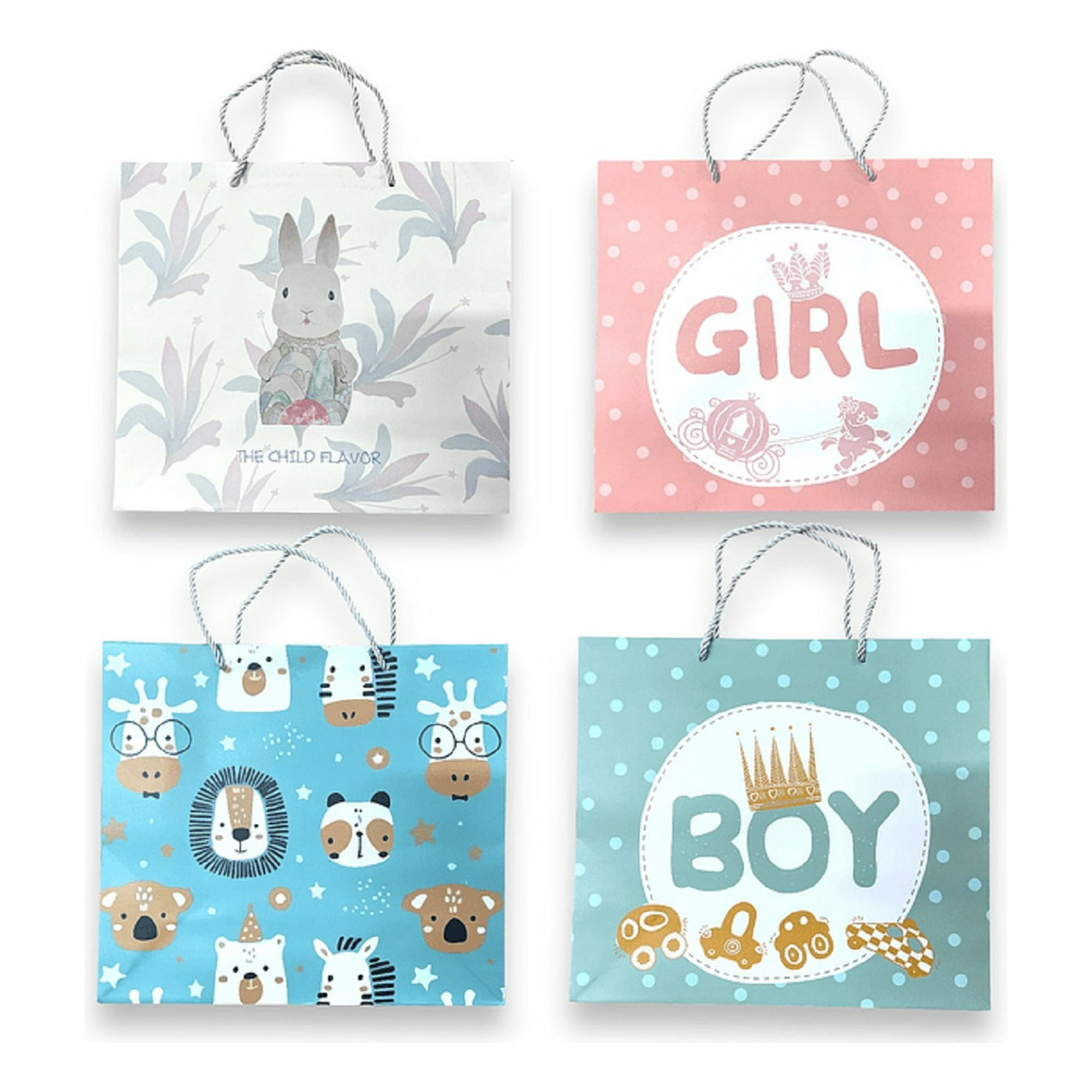 Genérico - Set 9 Bolsas Regalo Alta Calidad Cumpleaño Baby Shower Lau