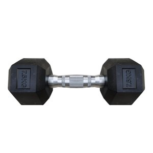 Atletis - Mancuerna Hexagonal 7,5 Kg Negro