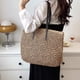 thumbnail image 4 of Bolso grande tejido de paja para mujer, bolso de playa hecho a mano, bolso de hombro, bolso de mano de paja, 4 of 6
