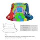 thumbnail image 2 of Sombrero Bucket Popiz Baby Tv Negro/Blanco, 2 of 6