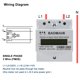 thumbnail image 2 of Medidor de energía kWh Baomain 110V/220V 10(100)A para carril DIN, 2 of 8