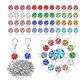 thumbnail image 1 of 180 Piezas De Abalorios De Piedra De Nacimiento De Cristal Para Hacer Joyas Plateadas., 1 of 5