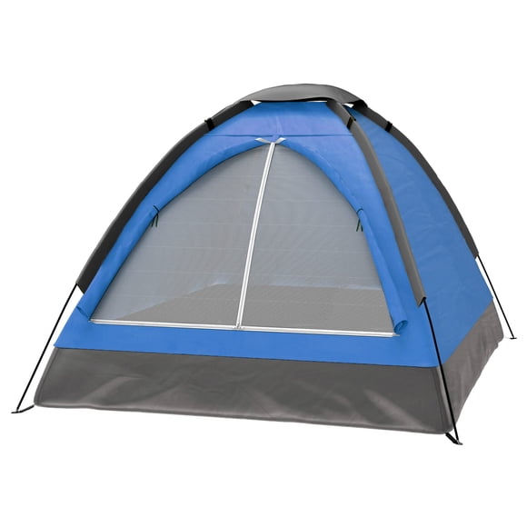 Tienda de campaña Wakeman Outdoors para 2 personas con funda para lluvia y bolsa, color azul