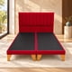 thumbnail image 1 of Set De Cama 2 Plazas Lineal Felpa Roja Sin Colchón, 1 of 8