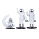 thumbnail image 3 of Juego De 3 Uds Estatuilla De Astronauta Decoración Del Hogar Estatua Escultura Decoración Plata, 3 of 5