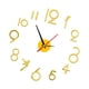thumbnail image 5 of Reloj De Pared De Bricolaje Kit De Reloj De Bricolaje Grande Para Decoración De Sala De Estar Fácil De Montar Oro, 5 of 5