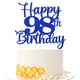 thumbnail image 1 of Decoración para tartas Kaoenla Happy 98th Birthday 98 años, color azul, 1 of 8