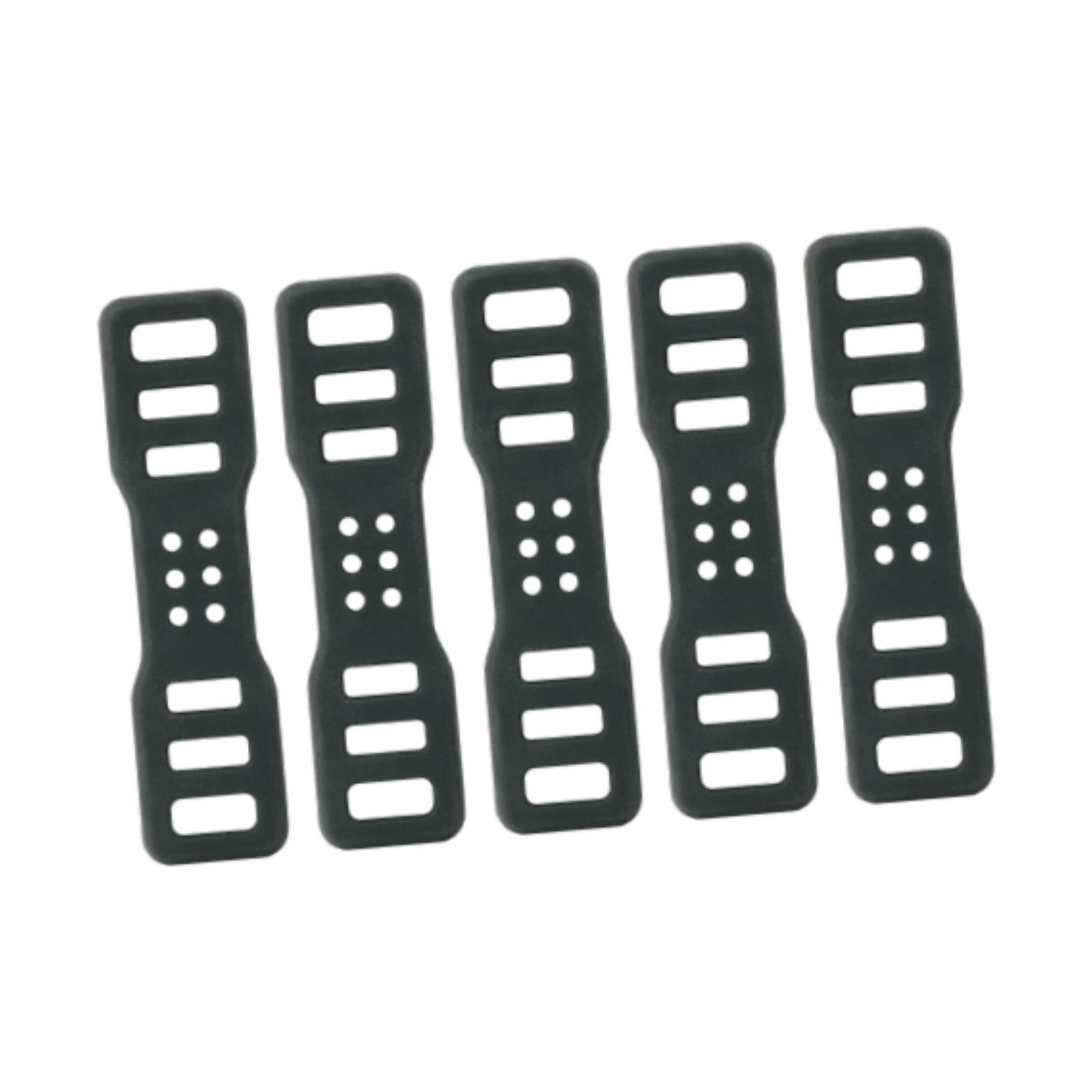 Magideal - 5/10 Piezas De Accesorios Para Bicicleta, Correa De Montaje De Bicicleta Negra Fácil De Usar, Bandas De Goma Para Grabadora De Conducción, Altavoz De 5 Piezas