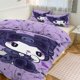 thumbnail image 1 of Kuromi Print Bedding Set Pattern Duvet Cove Set 3 Pieces 1 Quilt Cover And 2 Pillowcases for Women Men Teens, 1 of 5
