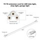 thumbnail image 2 of Cable de extensión JITISYAPER 91 cm T5 T8 doble hembra, 2 of 8