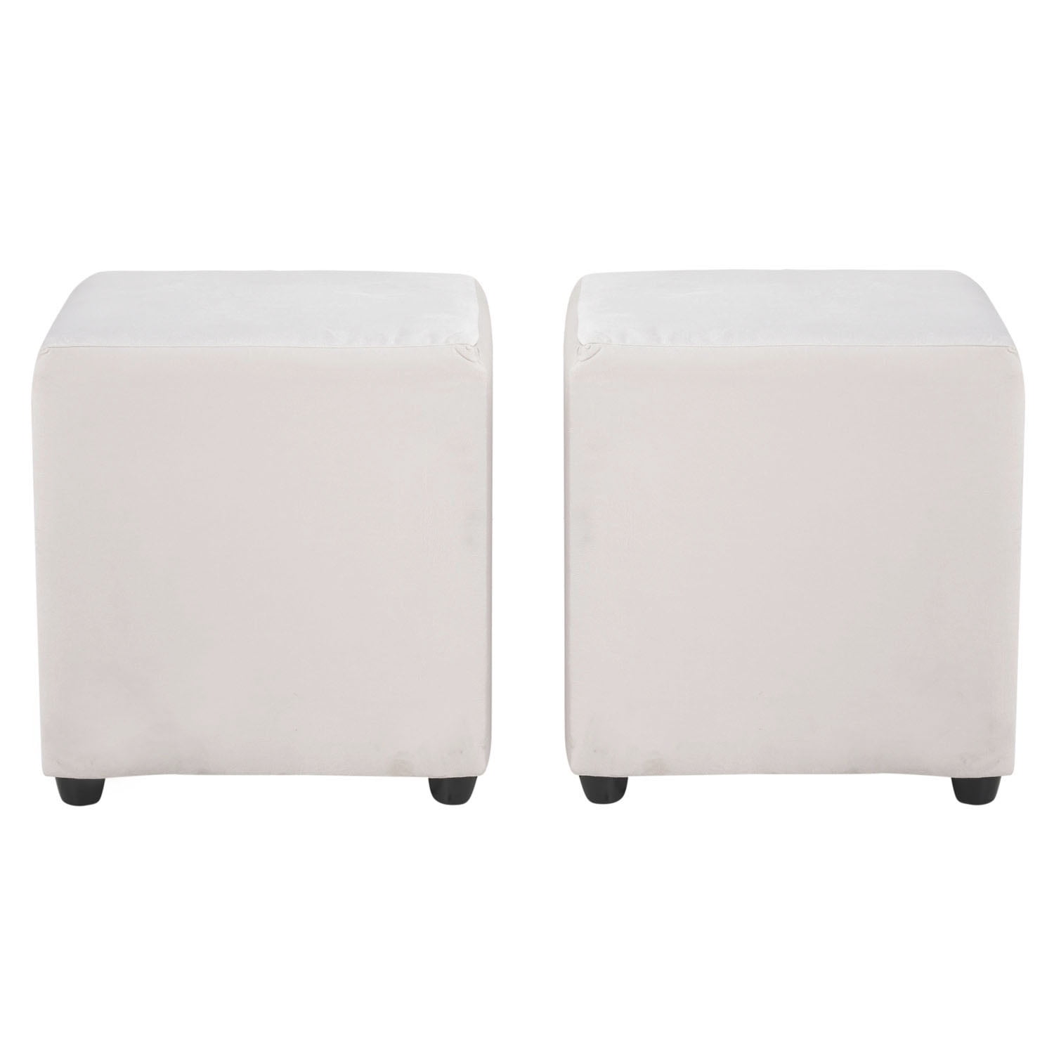 Bodevir - Set Pouf Cali 1c Pu 30 Blanco