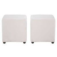 Bodevir - Set Pouf Cali 1C Pu 30 Blanco