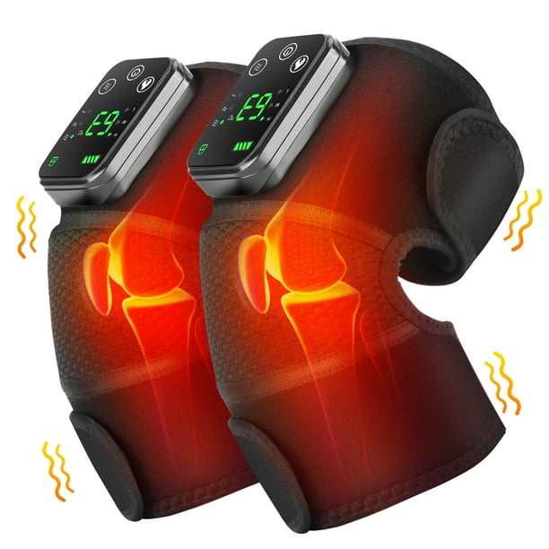 USB Electric Heating Kneepads Shoulder Massage Heated Knee Brace Straps Adjustable Extension Pads For Knee Arm Neck
