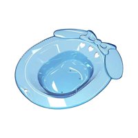 Magideal - Bandeja Para Baño De Asiento Para Mujer, Duradera Sobre El Inodoro, Amplia Zona De Asiento, Cuenco De Baño Para La Cadera, Baño Para Dormitorio, Baño, Azul