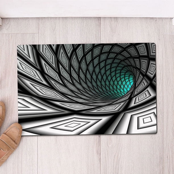 1pc Absorbent Non-Slip Floor Mat with 3D Stereo Vision for Bathroom, Kitchen, and Bedroom