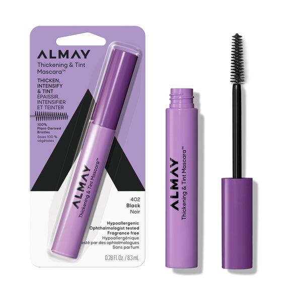 Máscara Almay Thickening & Tint 402 Black 8 ml