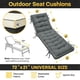 thumbnail image 5 of Cojín para chaise longue AMCATON 183 x 53 cm de secado rápido, gris, 5 of 8