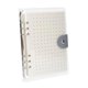 thumbnail image 1 of Libro De Almacenamiento De Broches De Fieltro, Tablero De Colección De Insignias Para Encimera Del Hogar, Color Blanco, 1 of 5