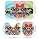 thumbnail image 3 of Las chicas superpoderosas-theme 4-Piece Shower Curtain Set with Rugs, Waterproof Bathroom Decor Set Includes Bath Mat, U-Shaped Rug, Toilet Lid Cover and Curtain with Hooks, 3 of 6