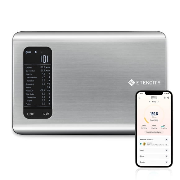 Báscula Smart Food Kitchen Báscula Etekcity, calculadora nutricional de 5 kg